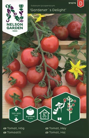 Tomat, hög. Gardener´s delight